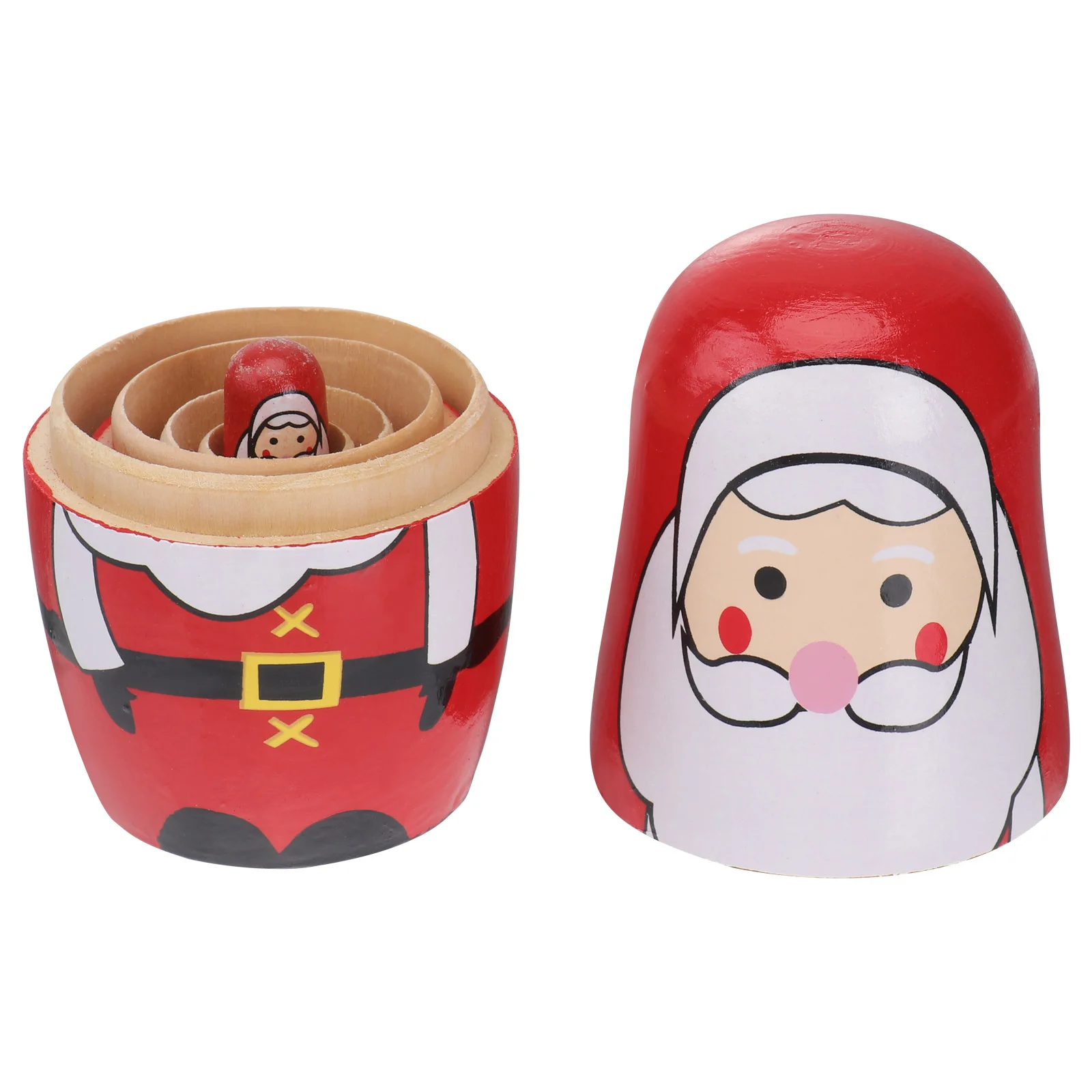 

Santa Claus Dolls Colorful Delicate Stacking Nesting Dolls for Children Room Decoratio 5Pcs