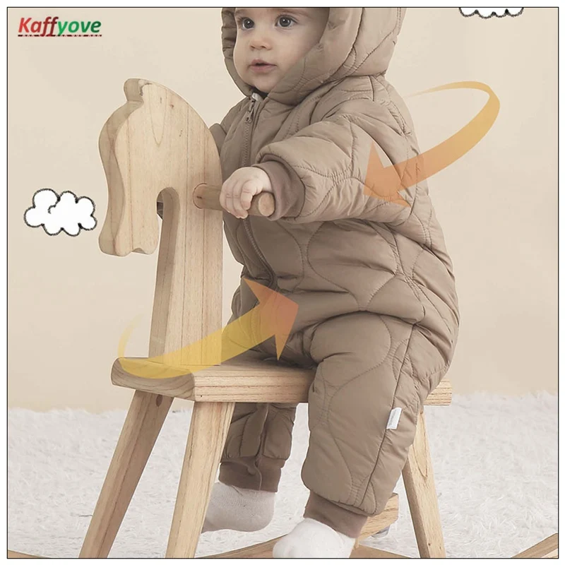 Baby Winter Autumn Think Coats Full Sleeve Infantil Overalls Birthday Party Infantil Clothes Soild Boy Girl Overalls Clothing