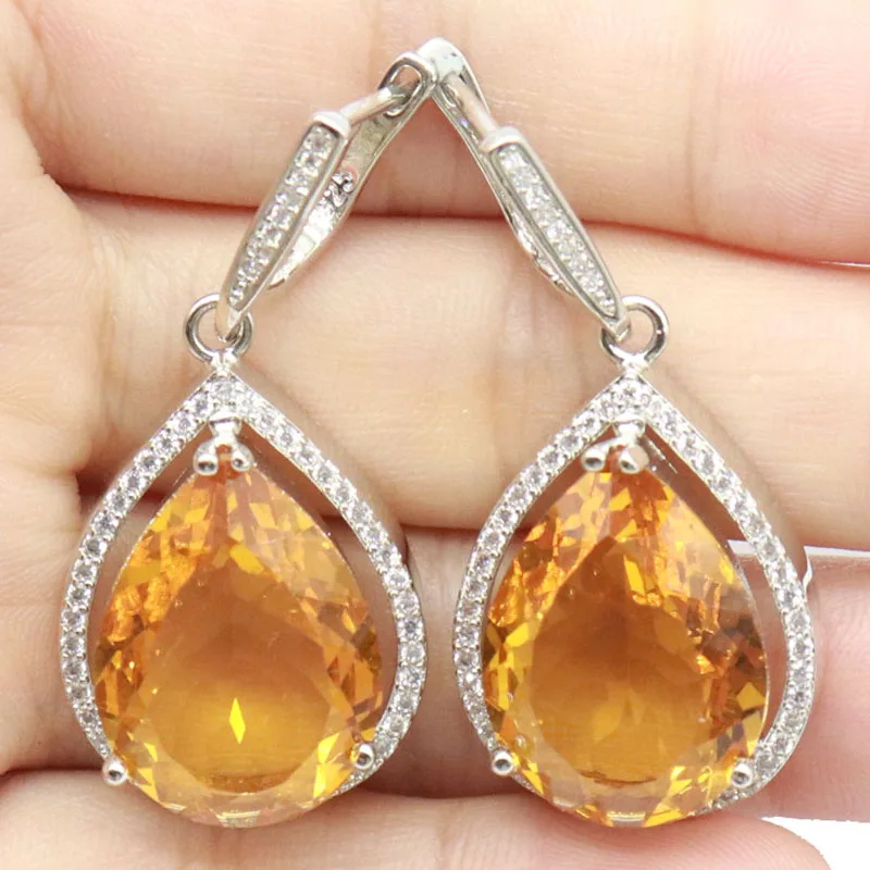 17g Customized 925 SOLID STERLING SILVER Earrings Alexandrite Topaz Zultanitel Spinel Morganite Citrine Spessartine Garnet  CZ