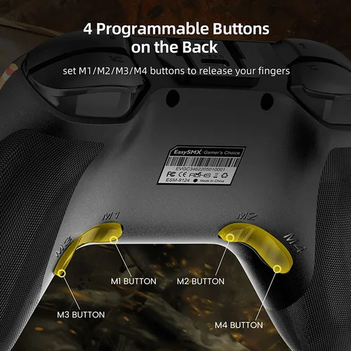 EasySMX 9124 무선 게임 패드, 블루투스 조이스틱 스위치 컨트롤러, 닌텐도 스위치, PC, 스마트폰, 스팀 데크와 호환 2