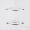 Bathroom Shelves, 2-Tier Bathroom Glass Corner Shelf Wall Mounted ,Tempered Glass Shelf for Storing Shower Gel/Soap-C 4