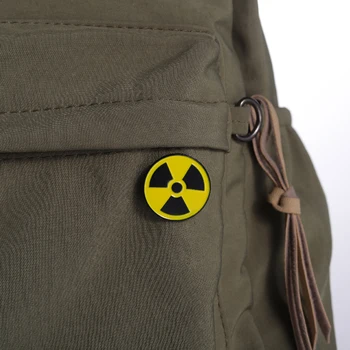 Radiation Enamel Pin Brooches Lapel Badge 5