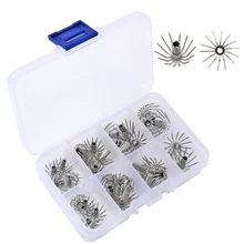 

35 Pcs Stainless Steel Multi-size Cuttlefish Squid Jig Fishing Lure Hooks Sharp Umbrella Fishhooks Baits Tackle dropshipping
