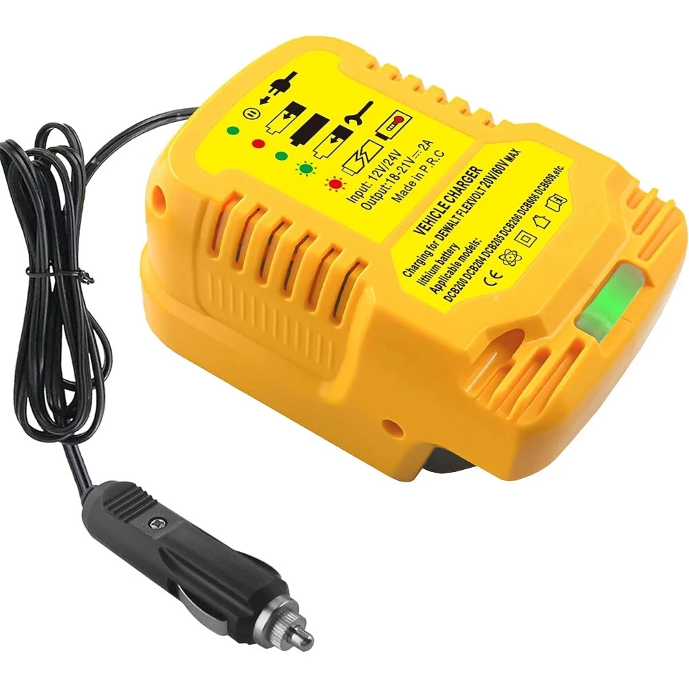 Mini Car Charger For Makita For Milwaukee For Dewalt 18V Lithium Ion Battery Car