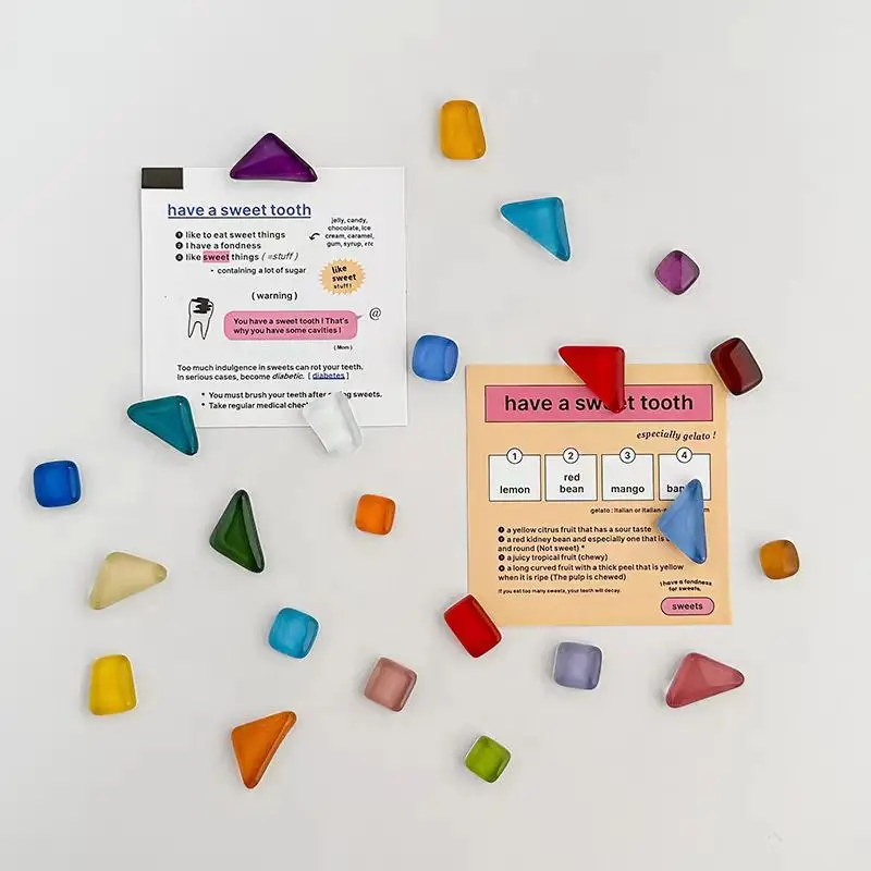 Charming Irregular Glass Figure Magnets for Home and Office Decor