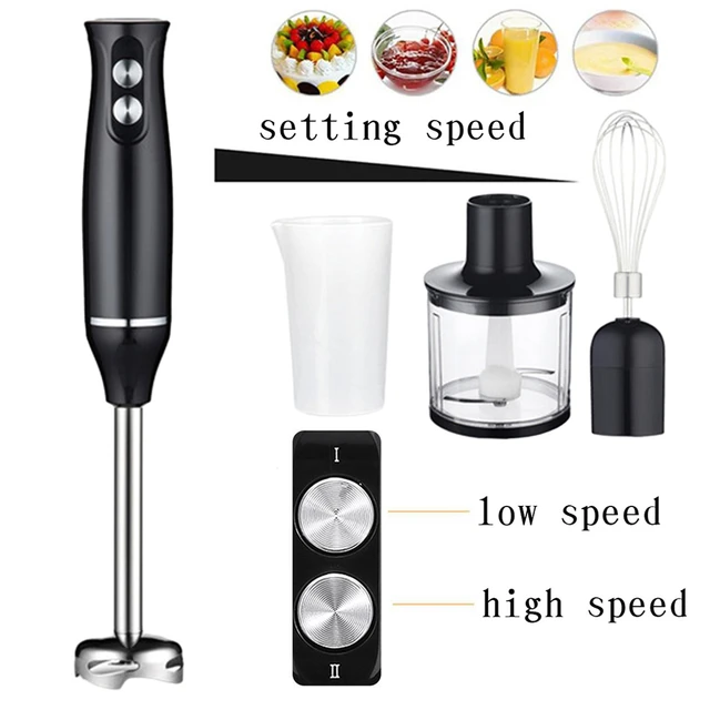 Hand Blender Set 500W 5-in-1 Immersion Stick Blender with 500ml