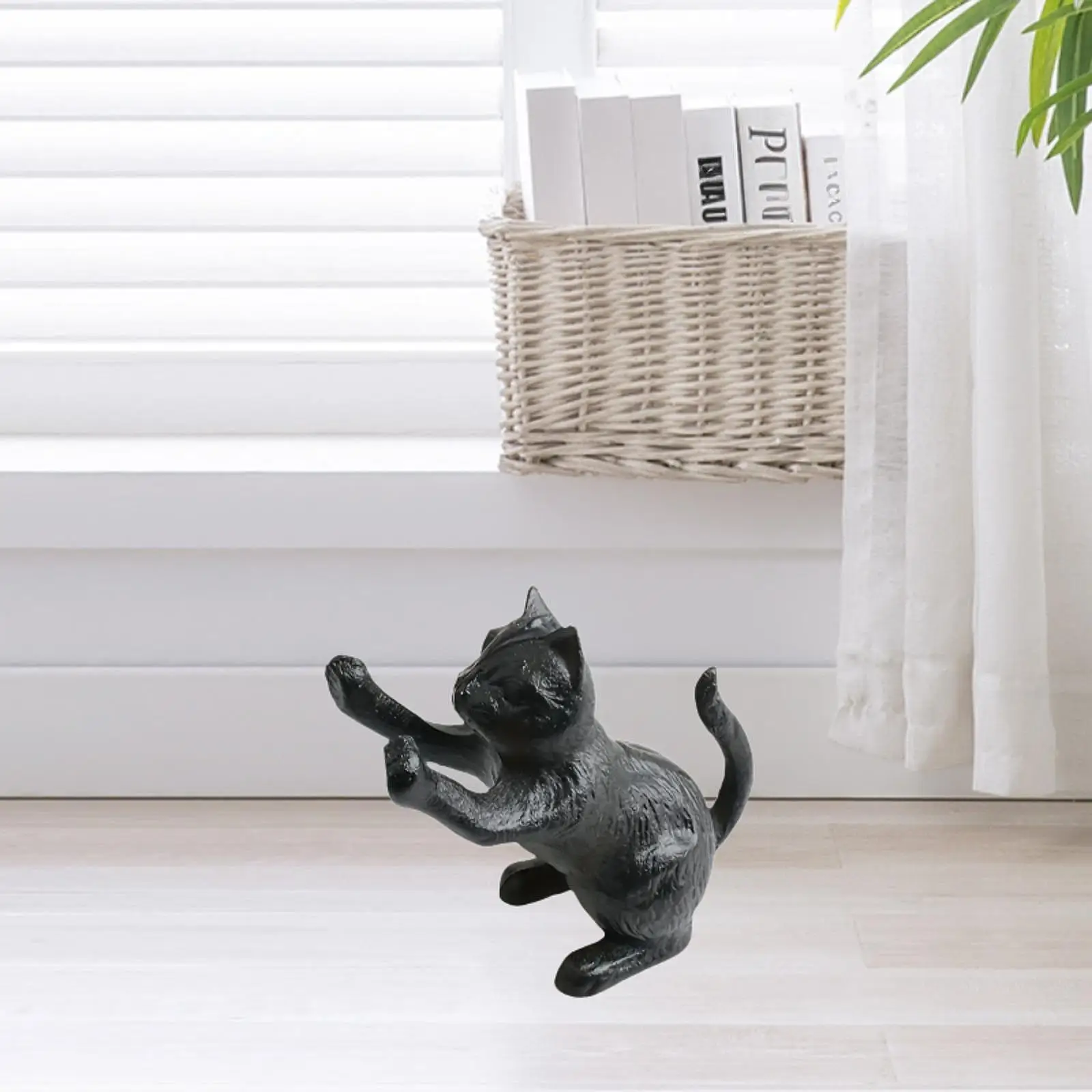 Decorative Cat Bookend Unique for Heavy Books Book Holder for Library Office Home Living Room Display Shelf Gift for Cat Lovers