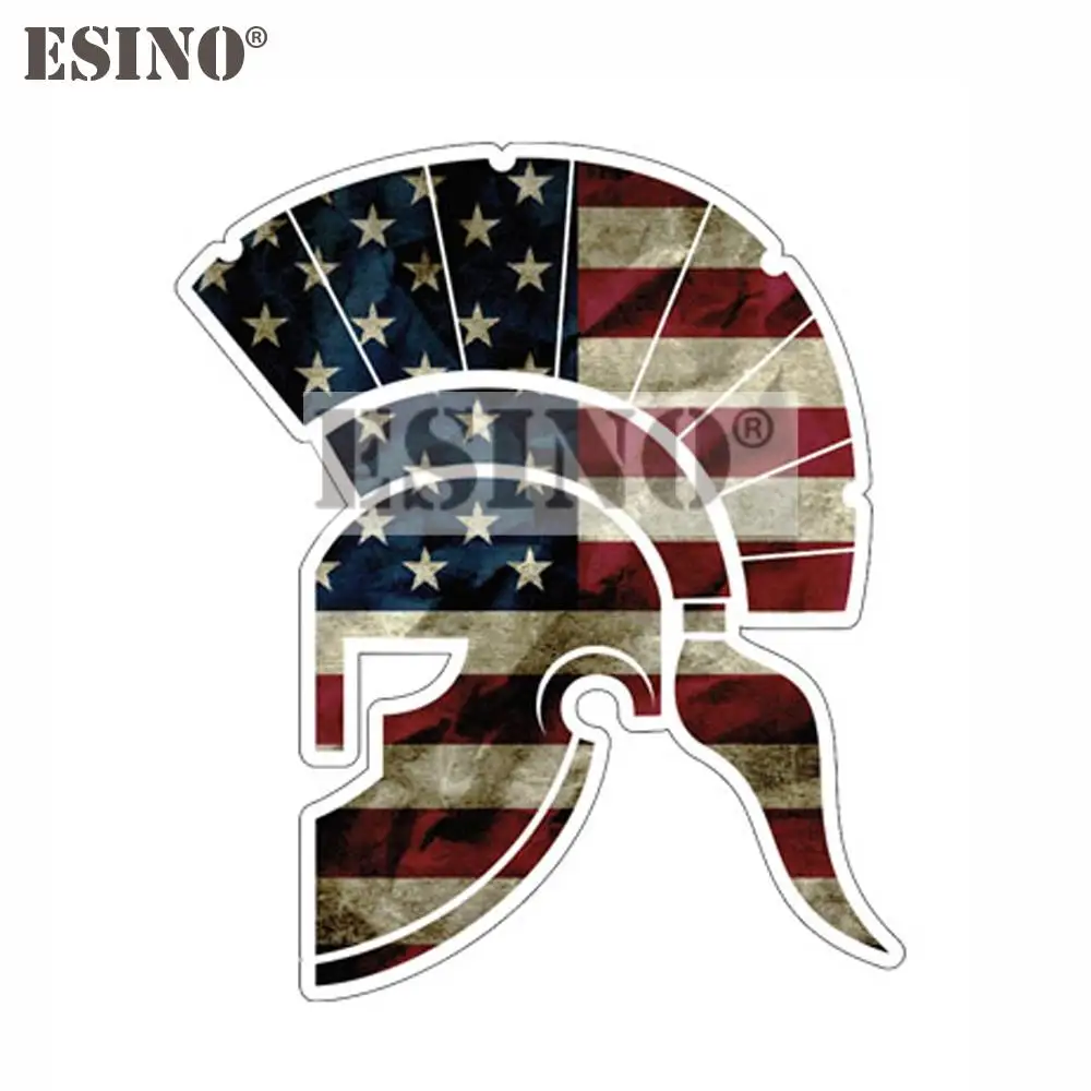 Car Styling Creative Usa America National Flag Map Spartan Cartoon Pvc Impermeabile Car Body Sticker Pattern Vinyl