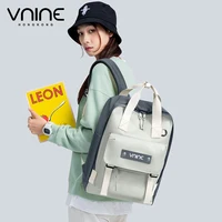 V.NINE Backpack Unisex Laptop Backpacks Men 15 inch Back Pack Bag Women Aesthetic Oxford Waterproof Couple Bagpack Multi Pockets 6