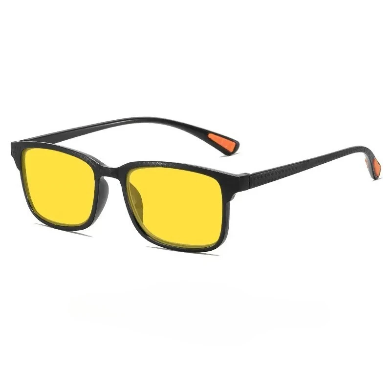 Sleek Night Vision Anti Blue Light Reading Glasses - Ultra-Light Square Frame Eyewear