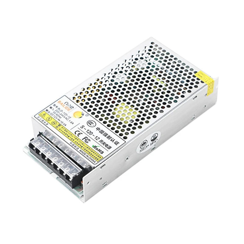 

12V 10A AC100-245V Universal Regulated Switching Power Supply LED for LED Strip Light CCTV Security Camera