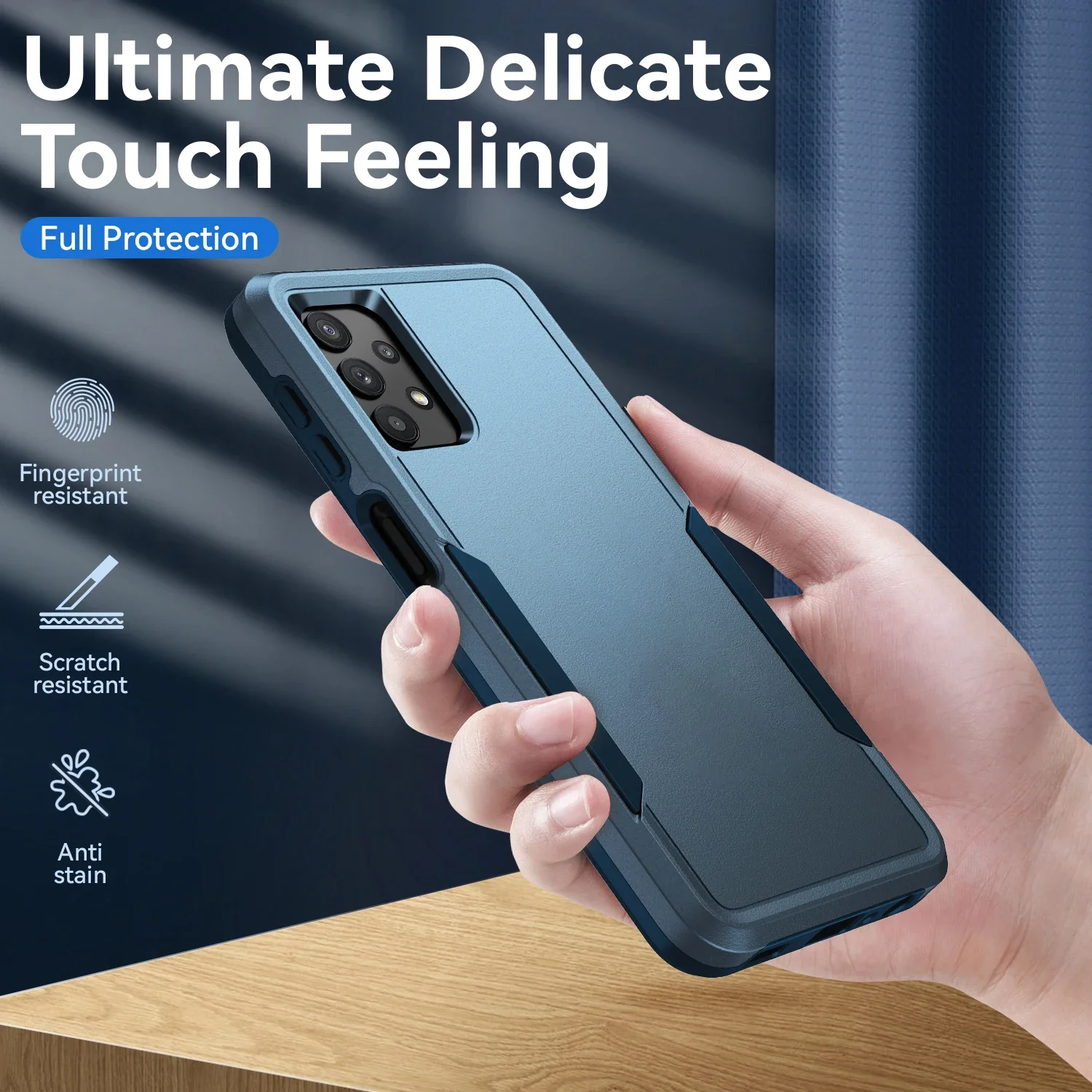 thumbnail image 1 of Hard Protective Matte Case for Samsung Galaxy S23 FE 5G S22 S24 Ultra S21 Plus S20 A15 A55 A35 A05S A04S A54 A14 A53 A73 A52 A13, 1 of 5