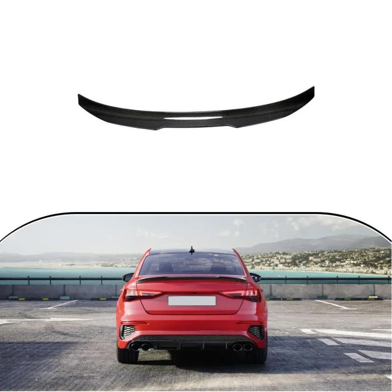 Per 21-22 Audi A3 S3 Rs3 Berlina In Fibra Di Carbonio Posteriore Tronco Spoiler Coperchio Boot Wing