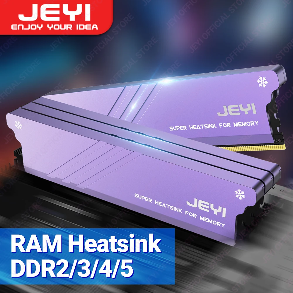 Jeyi-ram Dissipador de Memória com Almofadas Térmicas Desktop Ram Cooler Radiação Ddr Dissipate para pc Faça Você Mesmo Ddr2 Ddr3 Ddr4 Ddr5