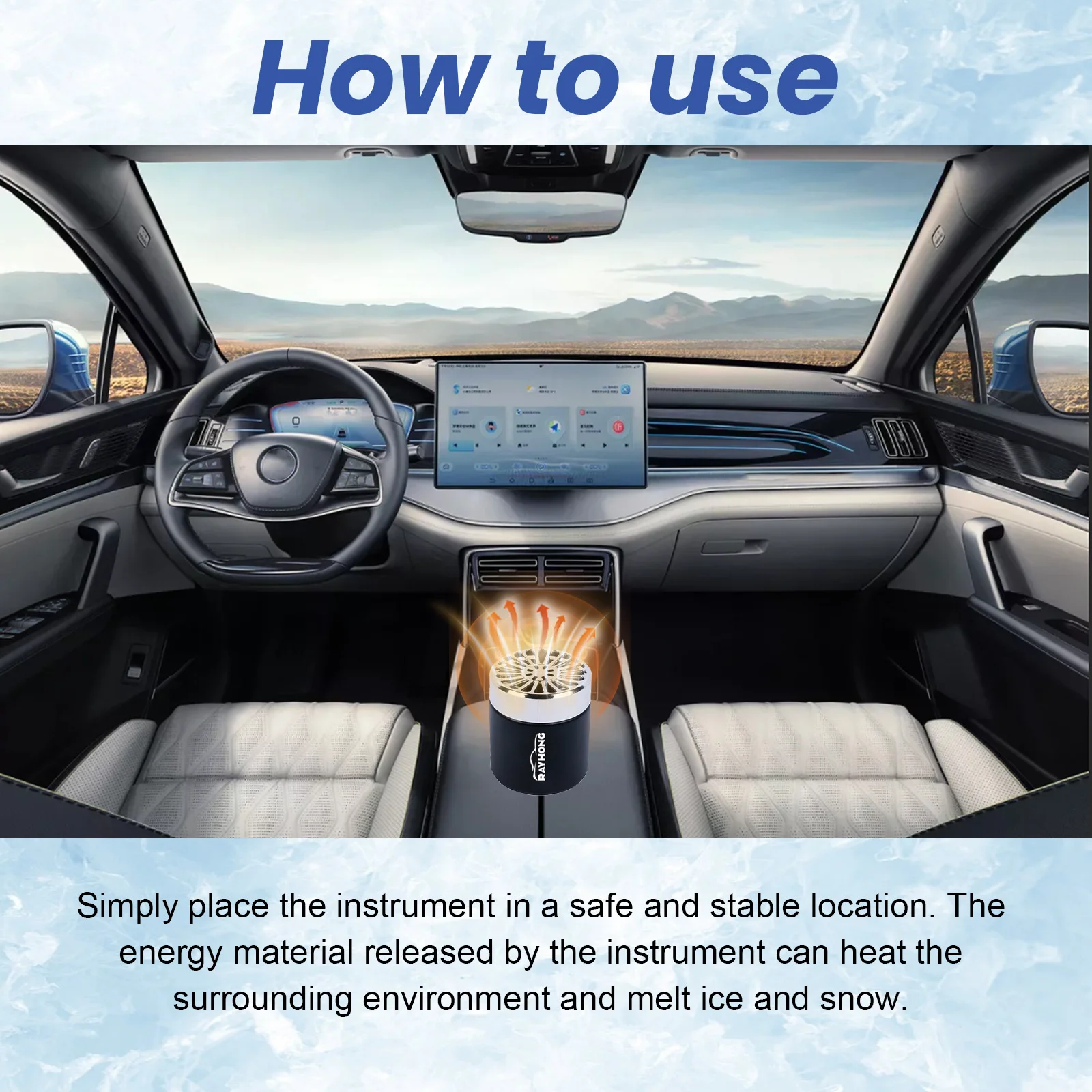Window Defroster Easy Defrosting Portable Plc Car Microwave Molecular Deicer Applicable To Automobile Glass Defroster Auto Parts