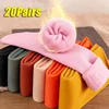Winter Models of Mid-calf Vertical Stripes Snow Socks Solid Color Japanese Stacked Socks Warm Padded and Thickened Floor Socks 1