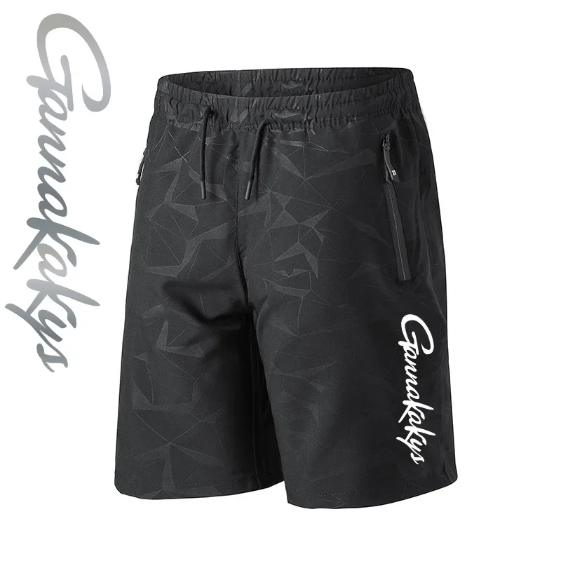 Summer Fishing Pants Men's Sports Breathable Shorts Training Fitness Pants Outdoor Hiking Quick Drying Beach Shorts