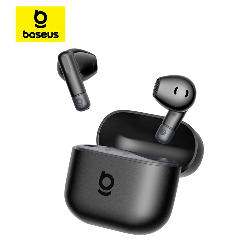 Baseus Bass BS2 Lite True Wireless Earbuds Bluetooth 6.0 Semi-in-Ear Earphones 2-Mic AI ENC 40H Playtime IP55 SuperBass Ear buds