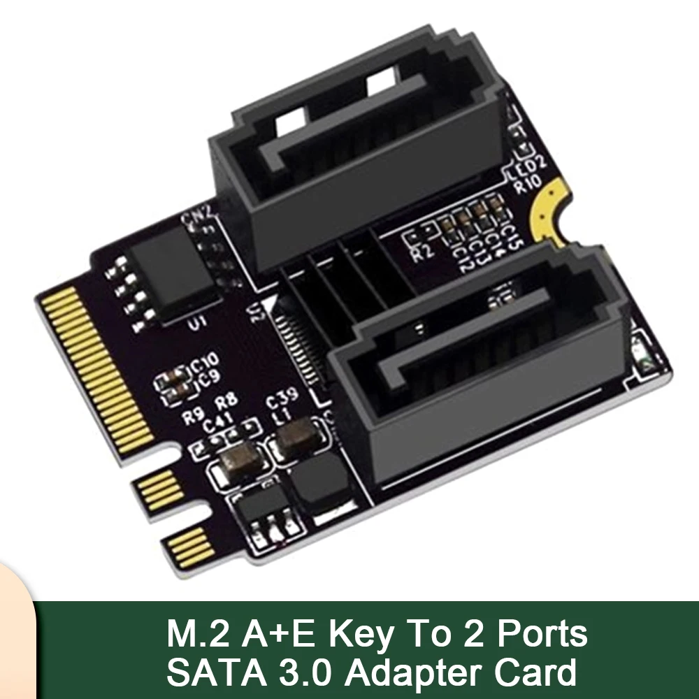 M.2 Ngff Key A + E Wifi A Sata 3.0 Scheda Convertitore Adattatore Di Espansione A Doppia Porta Jmb582 M2 Sata3.0 Estesa Add On Card