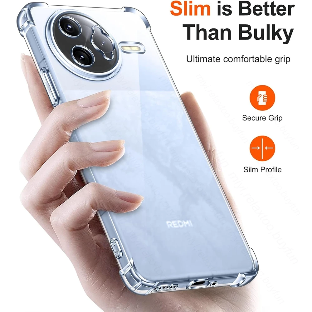 Transparent Protective Case with Camera Glass and Screen Protector