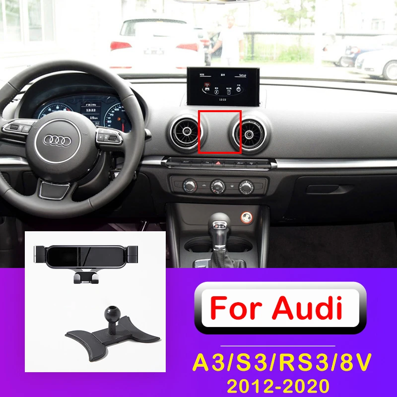 Car Phone Mount Holder For Audi A3 S3 Rs3 8v 8p Q2 Gab Sq2 A1 8x