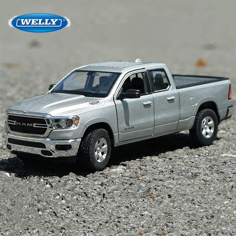 

Welly 1/24 Dodge RAM 1500 Alloy Pickup Car Model Diecast Metal Off-road Vehicles Car Truck Model Simulation Collection Kids Gift