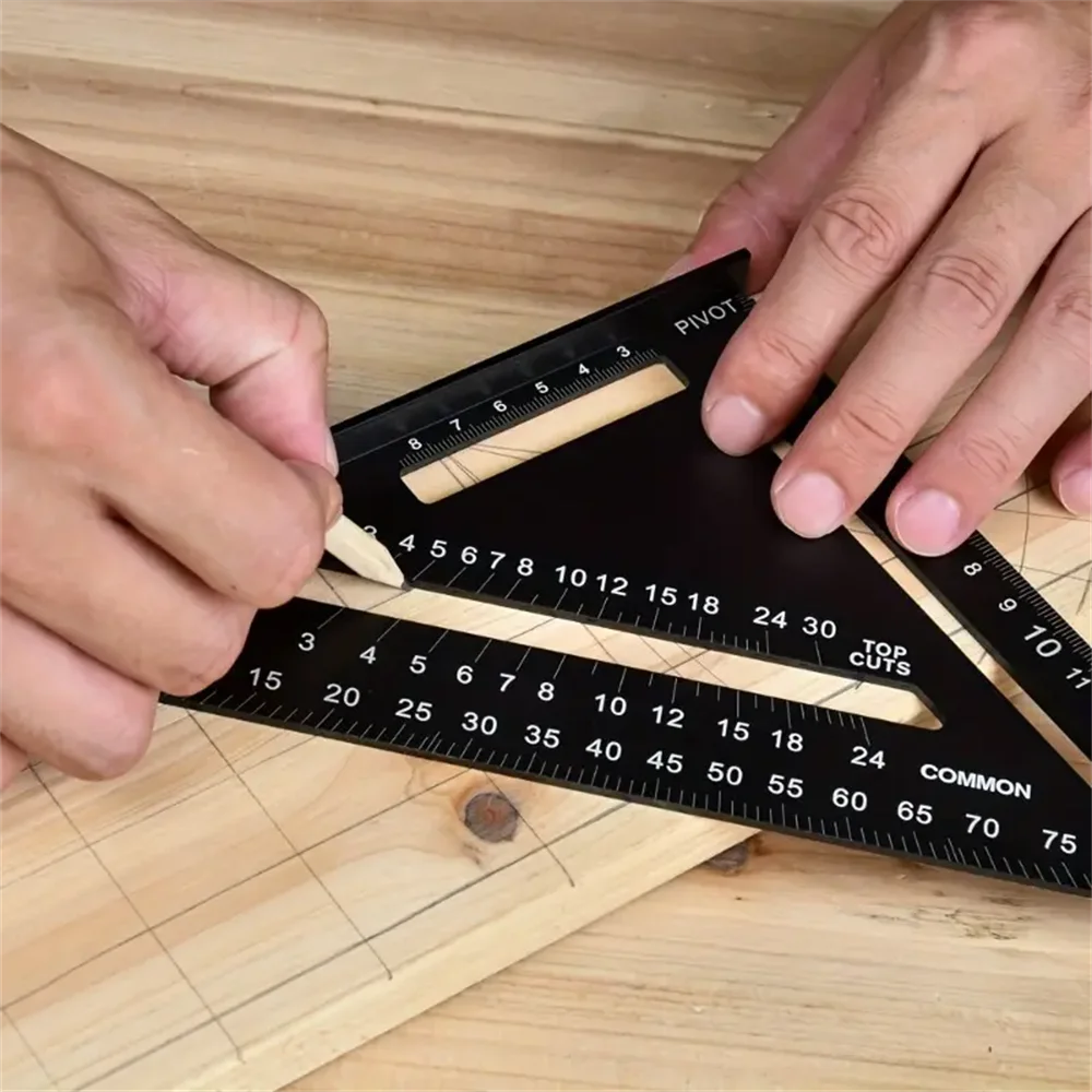 7 Inch Aluminum Alloy Triangle Ruler Square Protractor High Precision Measuring Tool for Engineer Carpenter triangle ruler,angle measuring ruler,woodworking ruler,carpentry square,angle ruler,measurement ruler,angle measuring tool