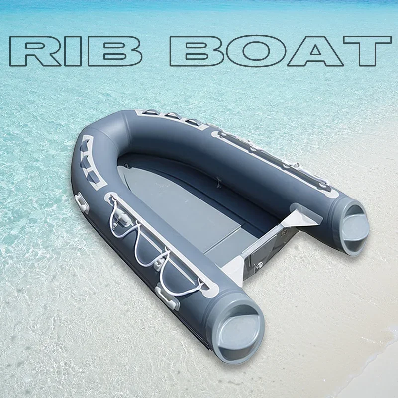 inflatable boat fishing rowing inflatable boats 2.7m rigid hull hypalon fiberglass rib boat