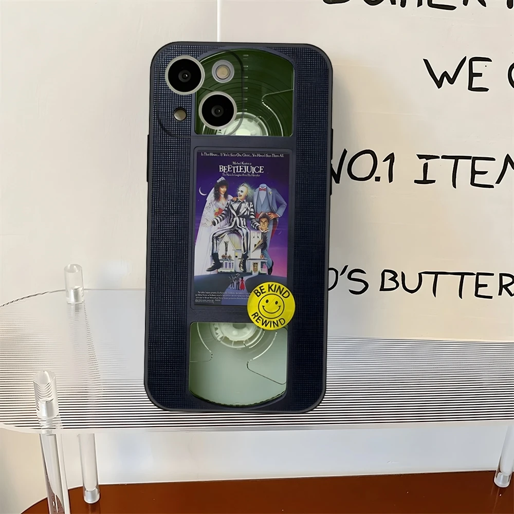 thumbnail image 1 of Funda para teléfono con el manual B-Beetlejuices para iPhone 13, 16, 14, 15, 12 Mini, 11, Xr, X, Xs Pro Max, 8, 7, 6 Plus, carcasa trasera, 1 of 5
