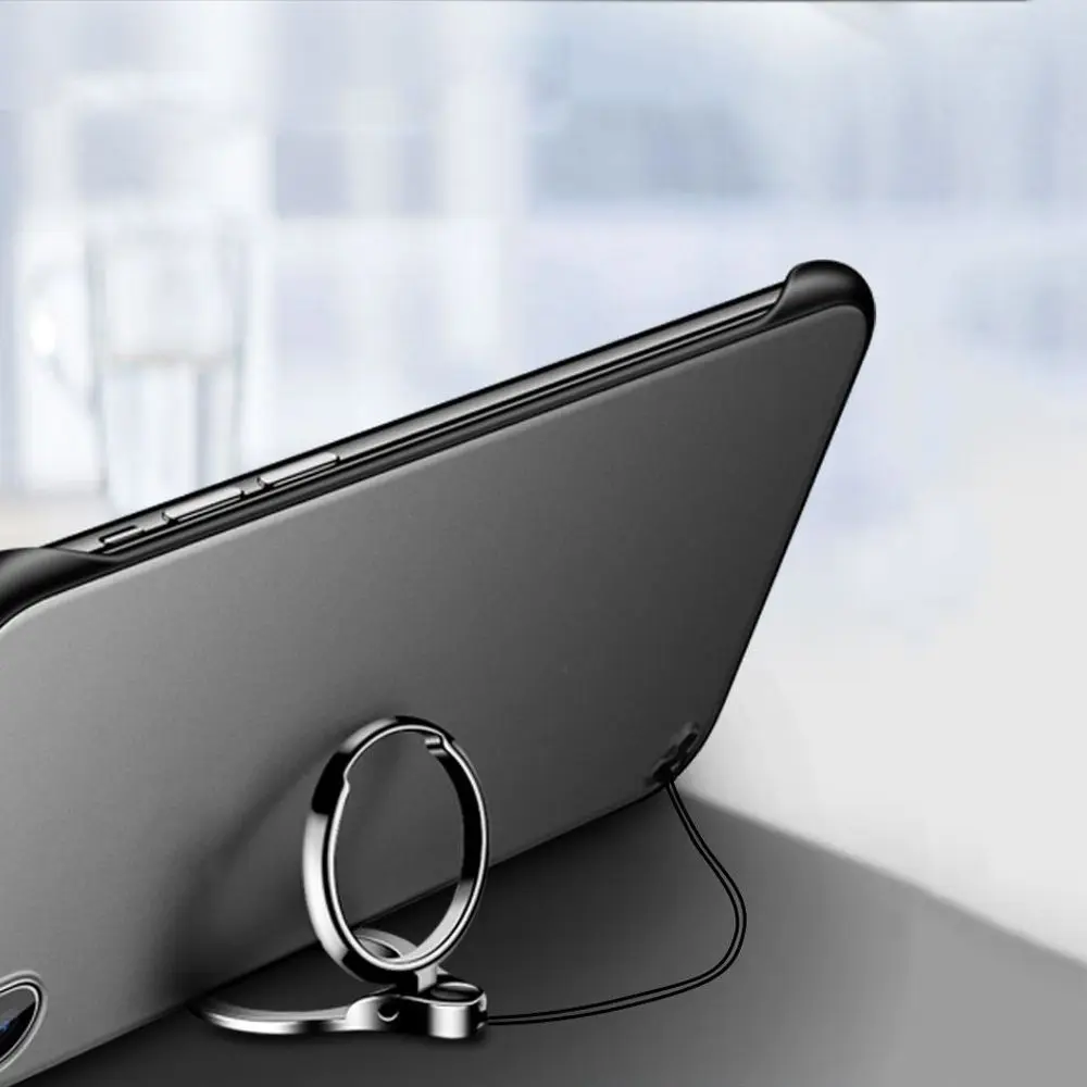Dual Function Metal Phone Stand and 360° Rotating Finger Ring with Lanyard