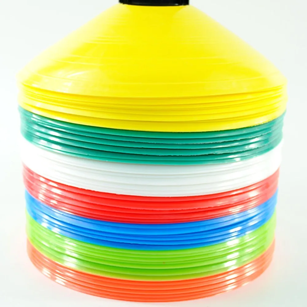 10PCS PVC Outdoor Sport Football Rugby Speed Training Disc Cone Cross Track Space Marker Inline Skating football training discs