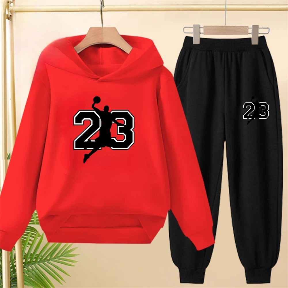 Kids Basketball Hoodie Set 2