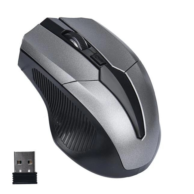2.4GHz Wireless Mouse USB Receiver PC Computer Office Mause Cordless Ergonomic Optical Mice For PCLaptop Gray Mouse Dropshipping best wired gaming mouse
