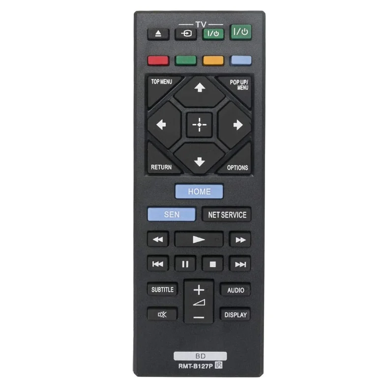 RMT-B127P Reemplazar Control Remoto adecuado para el reproductor de Blu-ray DVD de Sony BDP-S1200 BDP-BX120 BDP-BX320 BDP-BX520 BDP-S3200 BDP-S4200 BDP-S5200 BDP-S6200 BDP-S7200 RMTB127P