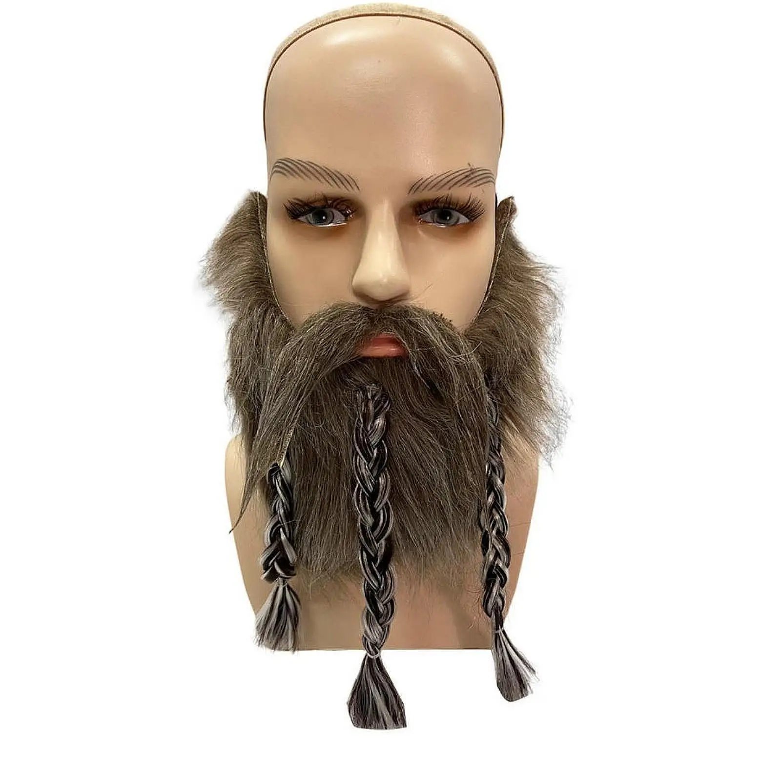 Fake Mustache Novelty Disguise Supplies Realistic Fake Beard for Party Supplies Festival Carnival Pretend Play Performance Props