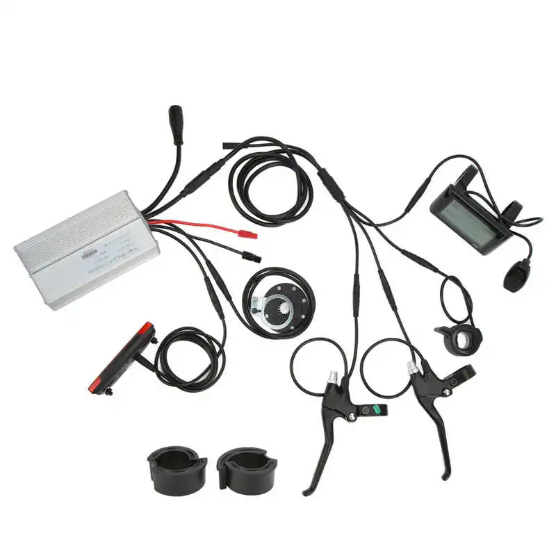 Electric Bicycle 36V/48V 1000W 30A Waterproof Controller Kit with S810/GD06/S900 Display+Dial Accelerator+8C +Brake Lever