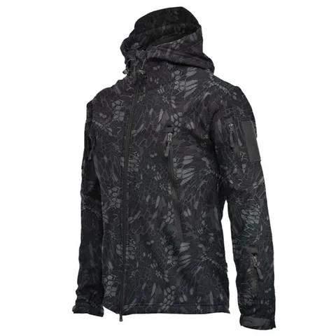 Shark Skin Soft Shell Jackets Men Tactical Windproof Waterproof jacket men Army Combat Jackets Mens Hooded Bomber Coats