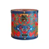 Creative Circular Leather Roll Paper Tube Restaurant Desktop Tissue Bucket Bathroom Tissue Storage Box 4