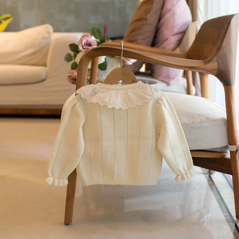 Girls Knitted Cardigan Sweater Autumn Outwear