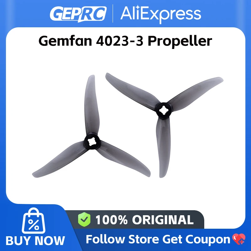 Gemfan 4023 Properller Hurricane PC Transparent 1.5mm PC Propeller For DoMain4.2 RC FPV Freestyle 4 Inch MIni Drones DIY Parts