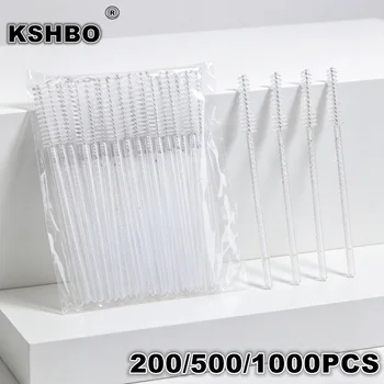 200/500/1000Pcs Disposable Crystal Eyelash Brush Comb Professional Eye Lashes Extension Mascara Wands Makeup Beauty Tool 1
