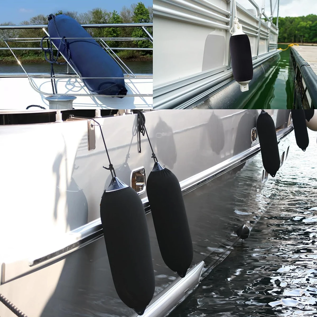 Boat Fender Cover Protector Anti-Collision Ball Sleeve Protection Marine Yacht Bumper Fender Cover 11x40cm/14x50cm/16x58cm boat cover