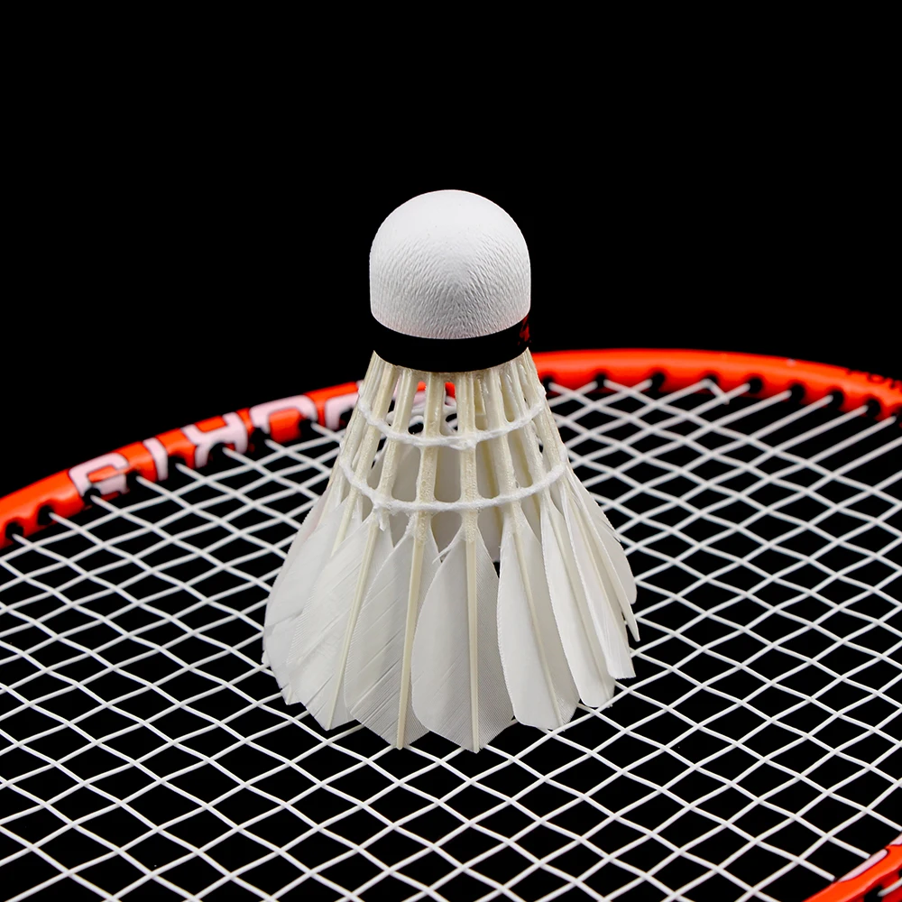 W03 Professional level Goose Feather Shuttlecocks Badminton For Outdoor Sport Training Game Flying Stability Durable Balls 12PCS badminton shuttlecock,badminton ball,feather shuttlecock