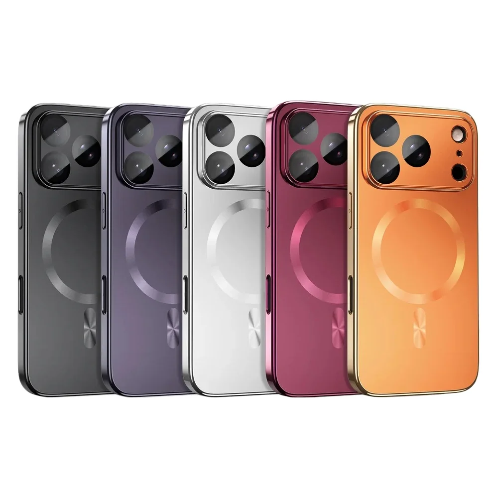 Sleek Magnetic Camera Protector Case with Anti-Smudge & Wireless Charging Compatibility