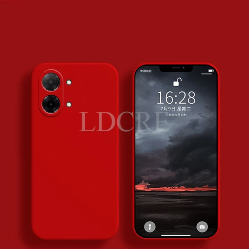 Liquid Silicone Phone Protector Case - TPU Plain Rubber Cover, Enhanced Protection