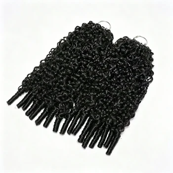 Extension per capelli umani ricci birmani colore naturale, morbidi, setosi, con texture voluminosa, lussuosi, per tutto il capo, per donna