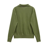Femmes printemps été polos femmes pulls à manches longues hauts en tricot pour femmes vêtements mince tricot pull Streetwear 2893036 2