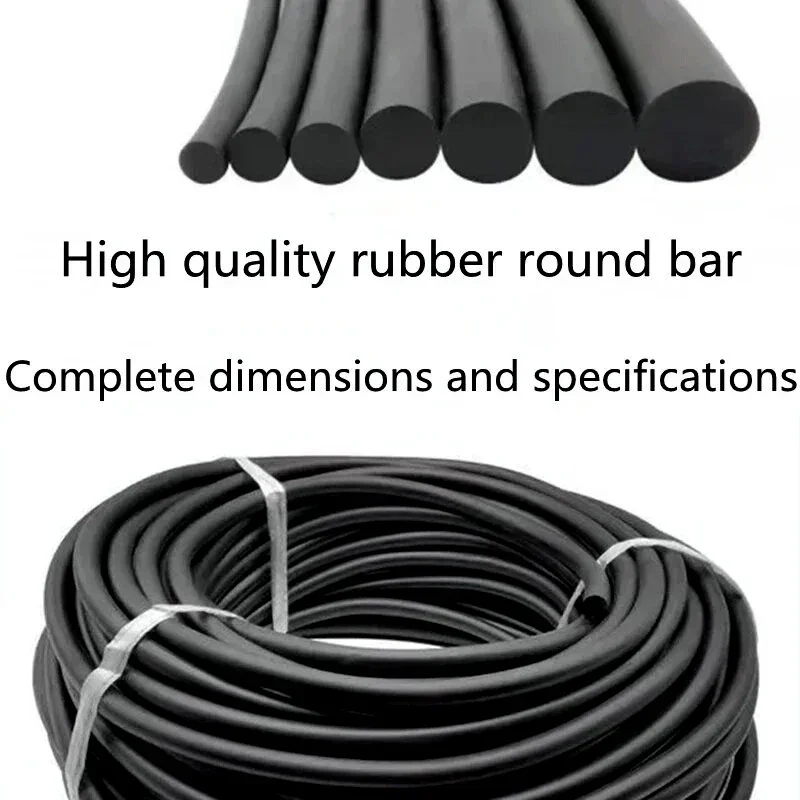 Description Picture 4 of itemNBR Black Rubber Strip Seal OD0.8~10mm High Temperature Oil Resistant Nitrile Sealing Rope Solid High-Quality Round Strip
