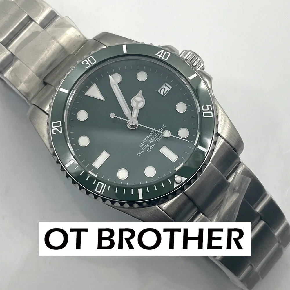 36mm Stainless Steel Sub Watch NH35 Movement 100meters Waterproof Sapphire Crystal Ceramic Bezel Automatic mechanical Watch
