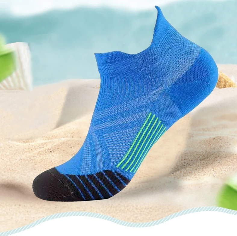통기성 모양 마찰 방지 스포츠 발목 양말 압축 양말 발목 고탄력 압축 양말 사계절 나일론